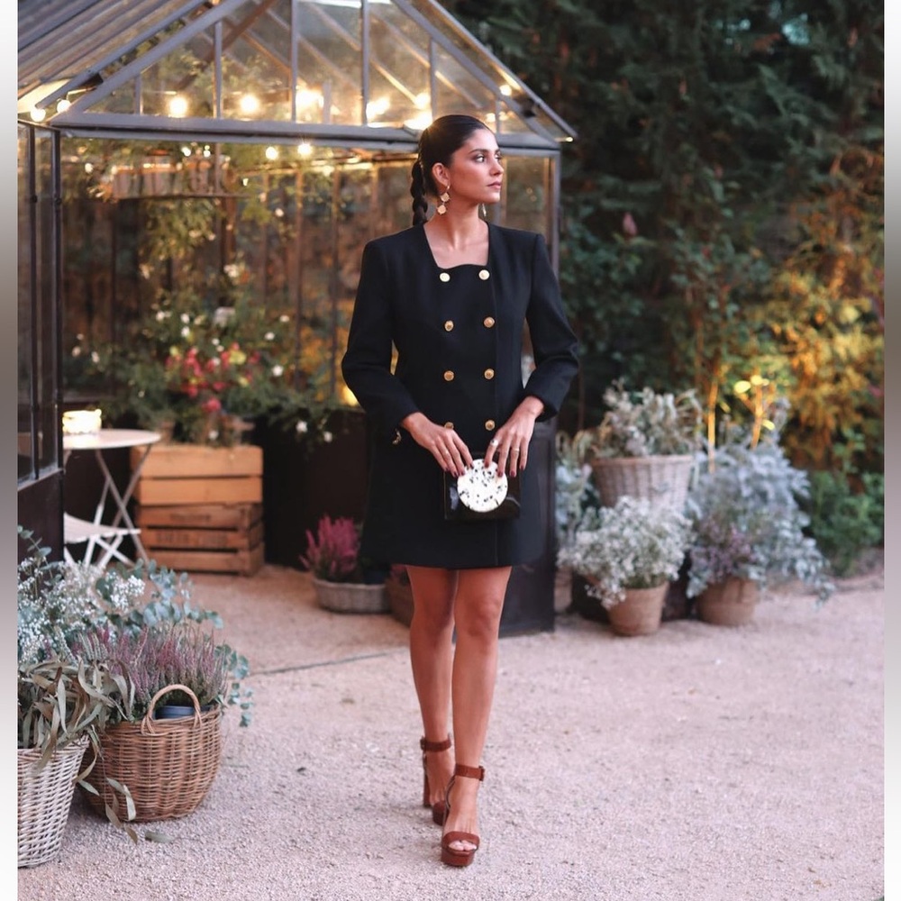 Zara double breasted mini blazer style dress